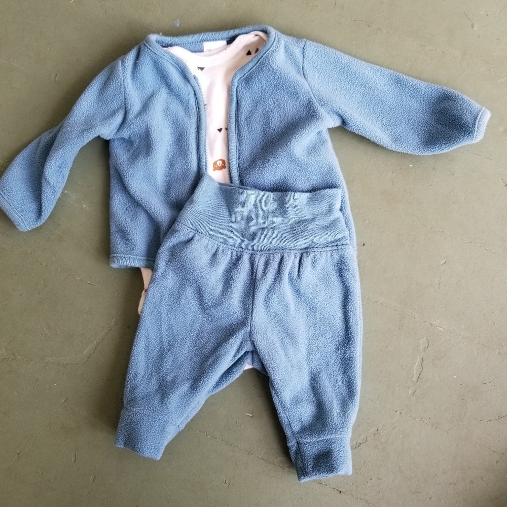 Carters NB Blue Sweater/Pants Set